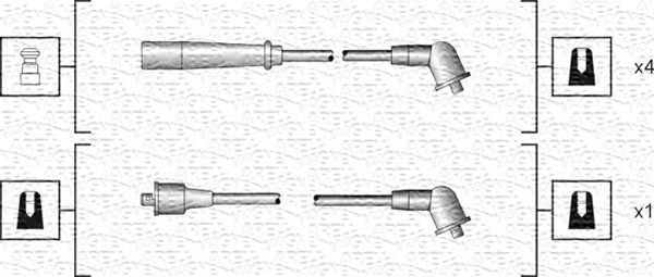 MAGNETI MARELLI Augstsprieguma vadu komplekts 941318111185